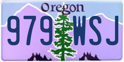 OR license plate 979WSJ