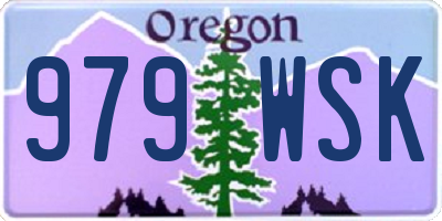 OR license plate 979WSK