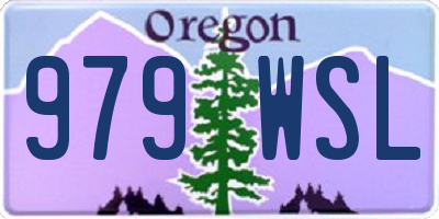 OR license plate 979WSL