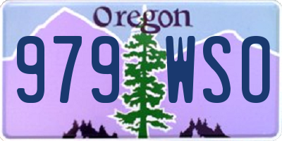 OR license plate 979WSO
