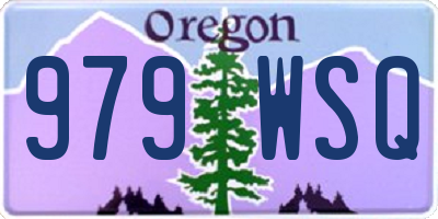 OR license plate 979WSQ