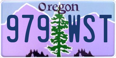 OR license plate 979WST