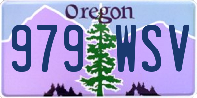 OR license plate 979WSV