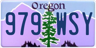 OR license plate 979WSY