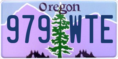 OR license plate 979WTE