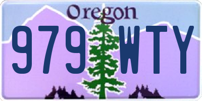 OR license plate 979WTY