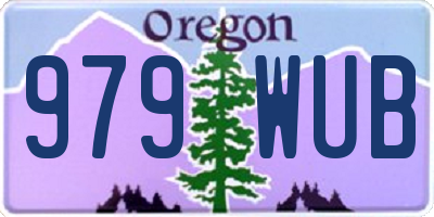 OR license plate 979WUB
