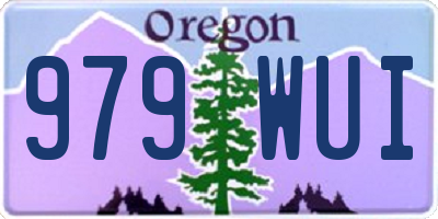OR license plate 979WUI