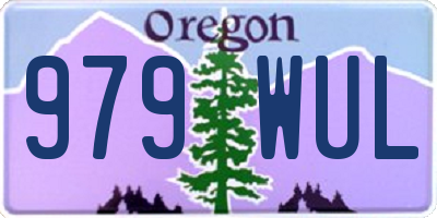 OR license plate 979WUL