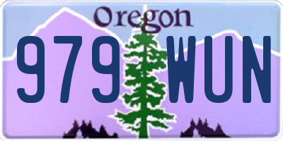 OR license plate 979WUN