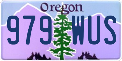 OR license plate 979WUS