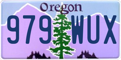 OR license plate 979WUX
