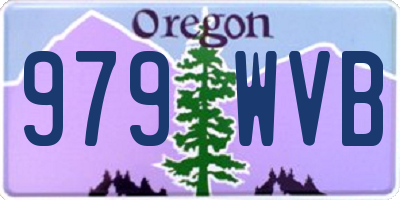 OR license plate 979WVB