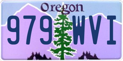 OR license plate 979WVI