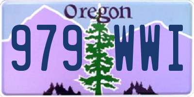 OR license plate 979WWI