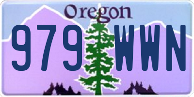 OR license plate 979WWN