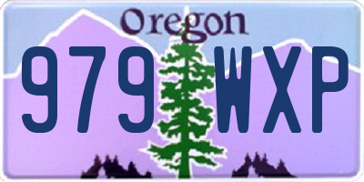 OR license plate 979WXP