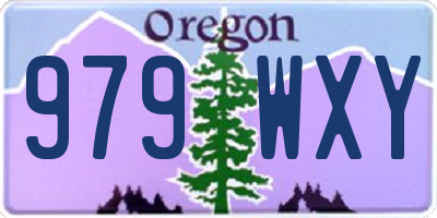 OR license plate 979WXY
