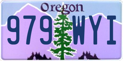 OR license plate 979WYI