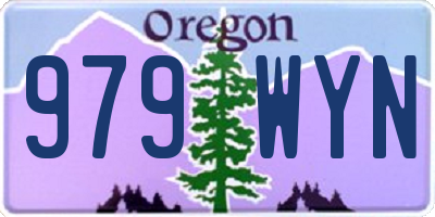 OR license plate 979WYN