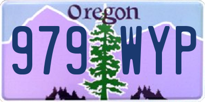 OR license plate 979WYP