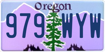 OR license plate 979WYW