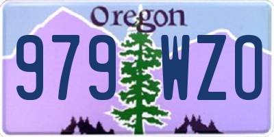OR license plate 979WZO