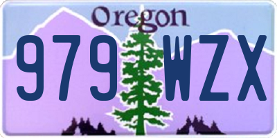 OR license plate 979WZX
