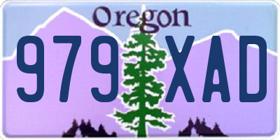 OR license plate 979XAD