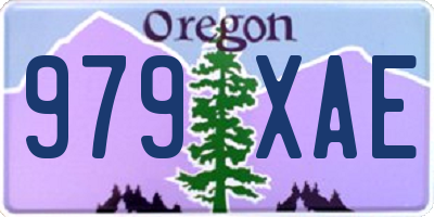 OR license plate 979XAE