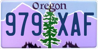 OR license plate 979XAF