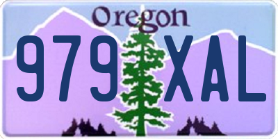 OR license plate 979XAL