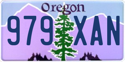 OR license plate 979XAN