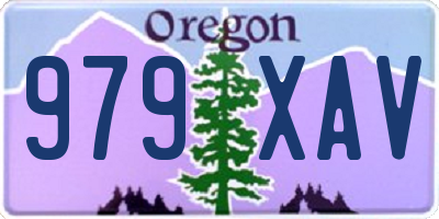 OR license plate 979XAV