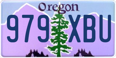 OR license plate 979XBU