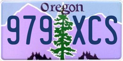OR license plate 979XCS