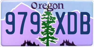 OR license plate 979XDB