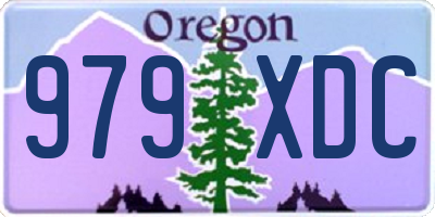 OR license plate 979XDC