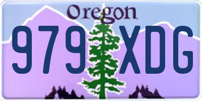 OR license plate 979XDG