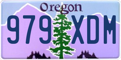 OR license plate 979XDM