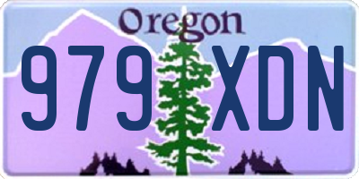 OR license plate 979XDN