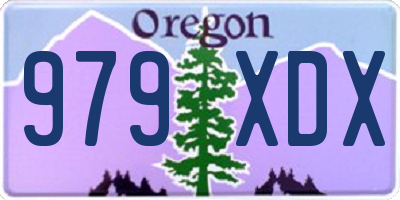 OR license plate 979XDX