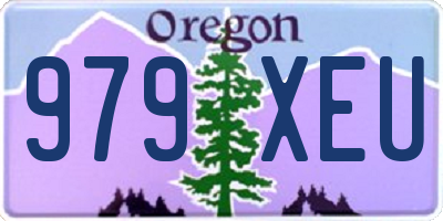 OR license plate 979XEU