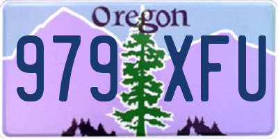 OR license plate 979XFU