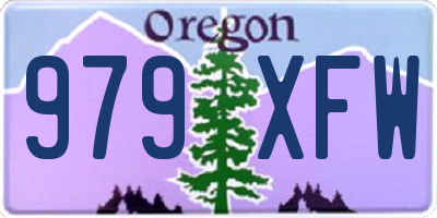 OR license plate 979XFW