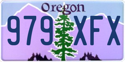OR license plate 979XFX