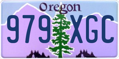OR license plate 979XGC