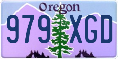 OR license plate 979XGD