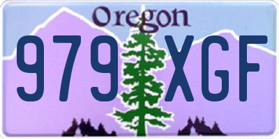 OR license plate 979XGF