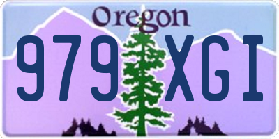 OR license plate 979XGI